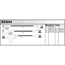XC644 QUINTON HAZELL Комплект проводов зажигания