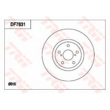 DF7831 TRW Тормозной диск