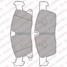 LP2275 DELPHI Комплект тормозных колодок, дисковый тормоз