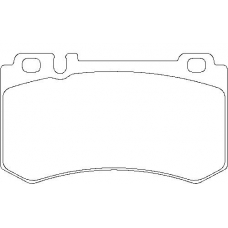 MDB3058 MINTEX Комплект тормозных колодок, дисковый тормоз