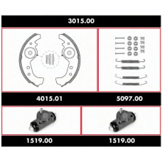 3015.00 ROADHOUSE Комплект тормозов, барабанный тормозной механизм