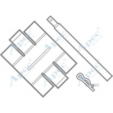 KIT200 APEC Комплектующие, тормозные колодки