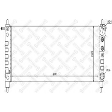 10-26076-SX STELLOX Радиатор, охлаждение двигателя