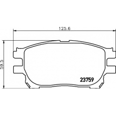 8DB 355 010-111 HELLA Комплект тормозных колодок, дисковый тормоз