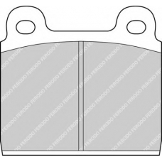 FDB11X FERODO Комплект тормозных колодок, дисковый тормоз
