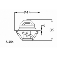 A.454.87 BEHR Термостат, охлаждающая жидкость