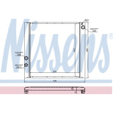 64327 NISSENS Радиатор, охлаждение двигателя