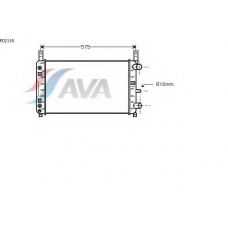 FD2118 AVA Радиатор, охлаждение двигателя