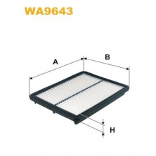 WA9643 WIX Воздушный фильтр