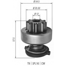 940113020346 MAGNETI MARELLI Ведущая шестерня, стартер
