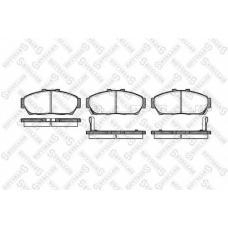 475 002B-SX STELLOX Комплект тормозных колодок, дисковый тормоз