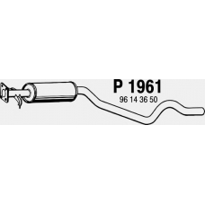 P1961 FENNO Средний глушитель выхлопных газов