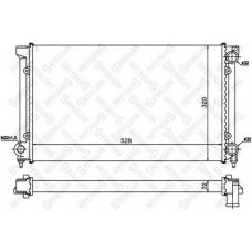 10-25003-SX STELLOX Радиатор, охлаждение двигателя