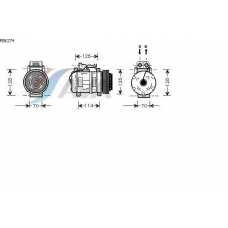 MSK274 GERI Компрессор, кондиционер