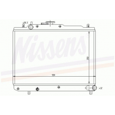 62412 NISSENS Радиатор, охлаждение двигателя