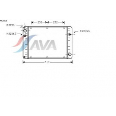 PR2006 AVA Радиатор, охлаждение двигателя