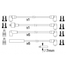 0 986 357 110 BOSCH Комплект проводов зажигания