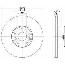 MDC2653 MINTEX Тормозной диск