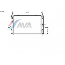 FD2145 AVA Радиатор, охлаждение двигателя