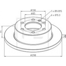 016.676-00A PE Automotive Тормозной диск