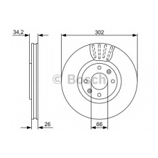 0 986 479 548 BOSCH Тормозной диск