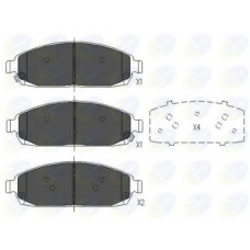 CBP36028 COMLINE Комплект тормозных колодок, дисковый тормоз