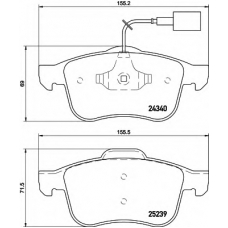 8DB 355 015-531 HELLA Комплект тормозных колодок, дисковый тормоз