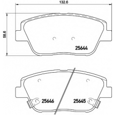 8DB 355 020-551 HELLA Комплект тормозных колодок, дисковый тормоз