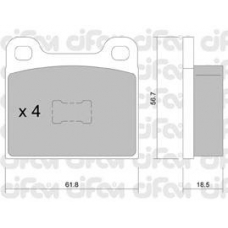 822-010-1 CIFAM Комплект тормозных колодок, дисковый тормоз