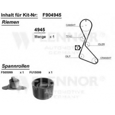 F904593V FLENNOR Комплект ремня грм