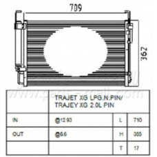 PXNCA-017 Parts mall Конденсатор, кондиционер