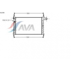 OL2150 AVA Радиатор, охлаждение двигателя