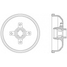 BAD9021.40 OPEN PARTS Тормозной барабан