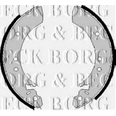 BBS6143 BORG & BECK Комплект тормозных колодок