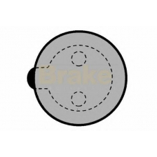 PA1550 BRAKE ENGINEERING Комплект тормозных колодок, диски стояночной тормо