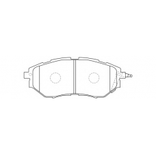 FP1078 FIT Комплект тормозных колодок, дисковый тормоз
