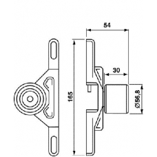 VKM 14201 SKF Натяжной ролик, ремень грм