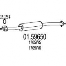 01.59650 MTS Средний глушитель выхлопных газов