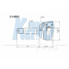 CV-5502 KAVO PARTS Шарнирный комплект, приводной вал