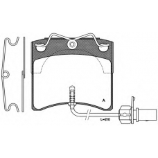 BPA0385.11 OPEN PARTS Комплект тормозных колодок, дисковый тормоз