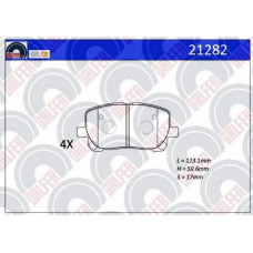21282 GALFER Комплект тормозных колодок, дисковый тормоз