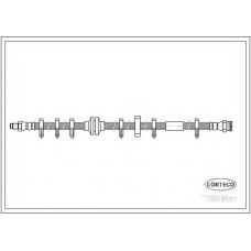 19018557 CORTECO Тормозной шланг