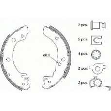 18492725518 S.b.s. Комплект тормозных колодок