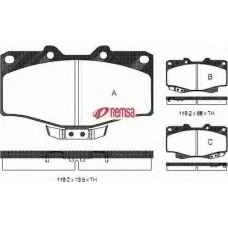 0315.04 METZGER Комплект тормозных колодок, дисковый тормоз