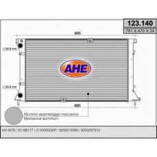 123.140 AHE Радиатор, охлаждение двигателя