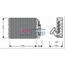 8702621 KUHLER SCHNEIDER Испаритель, кондиционер