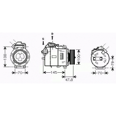 8412941 KUHLER SCHNEIDER Компрессор, кондиционер