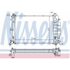 64035A NISSENS Радиатор, охлаждение двигателя