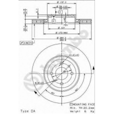 BS 8536 BRECO Тормозной диск