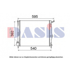 180079N AKS DASIS Радиатор, охлаждение двигателя
